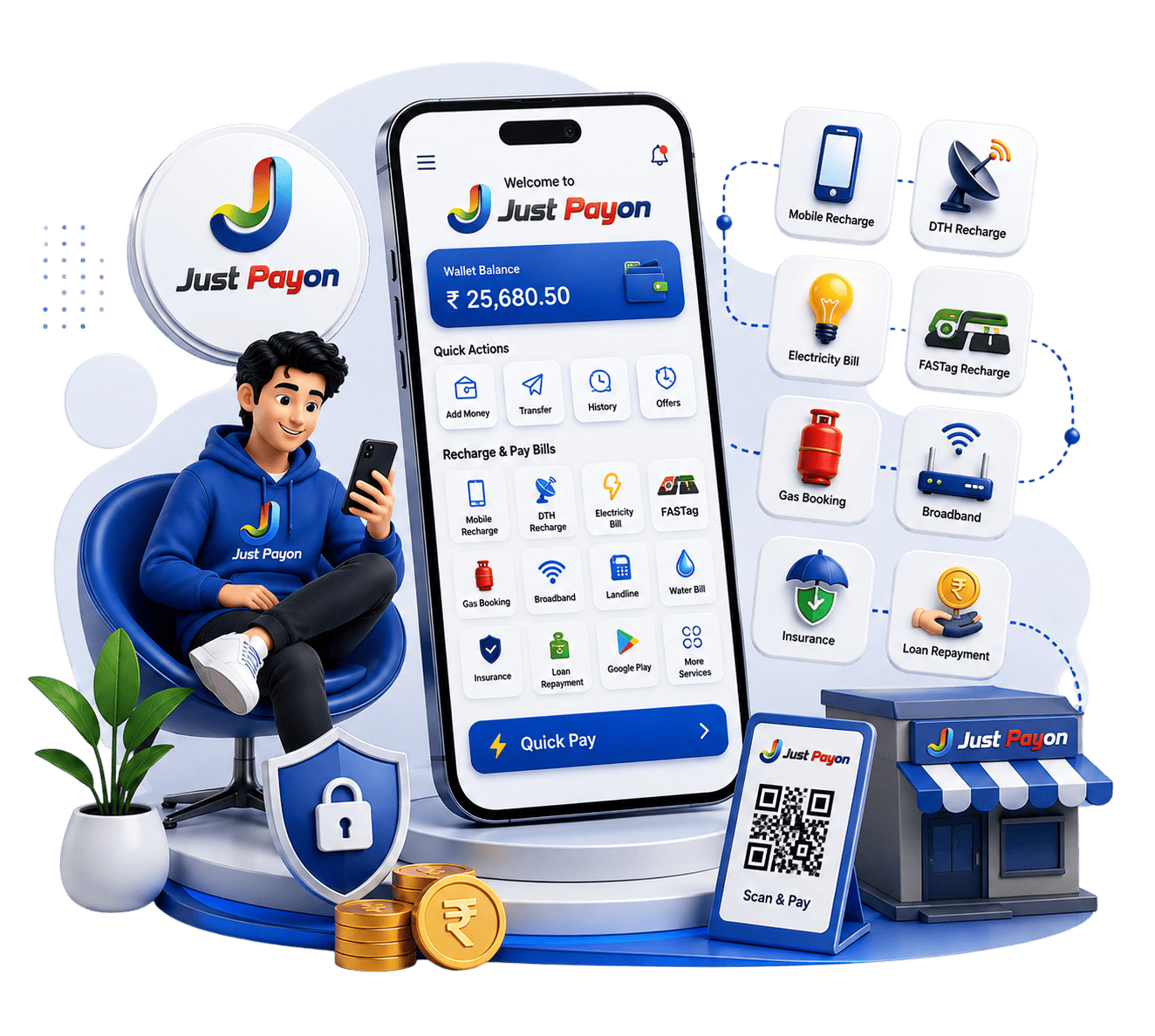 Send money to any bank in seconds